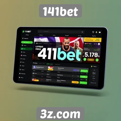 Navegação e design da plataforma 141bet